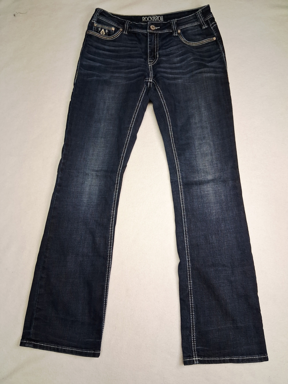 Rock & Roll Cowgirl Dark Indigo Bootcut Jeans